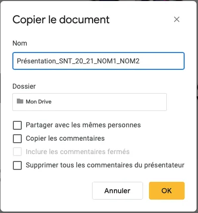 Résultat final